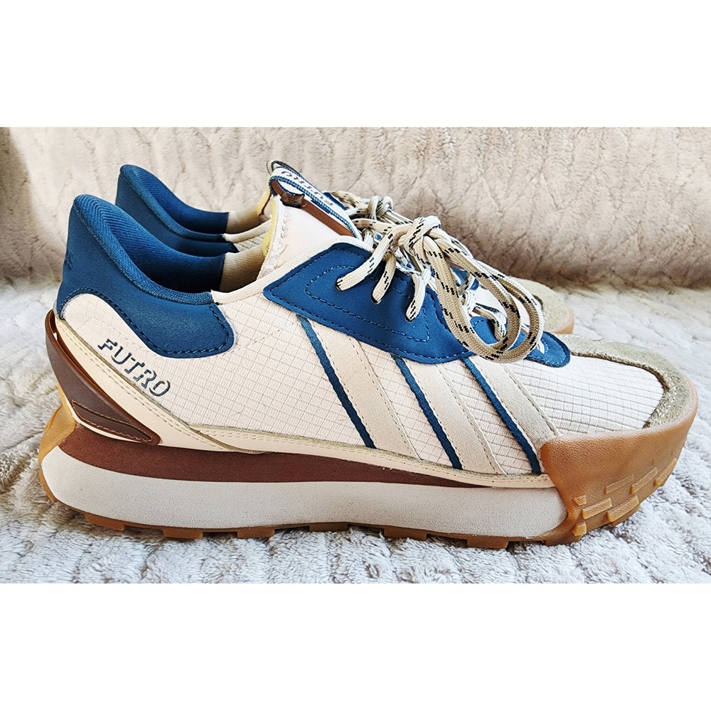 Adidas Futro Mixr Mens Wonder Beige Blue Gum Sneakers Size 8